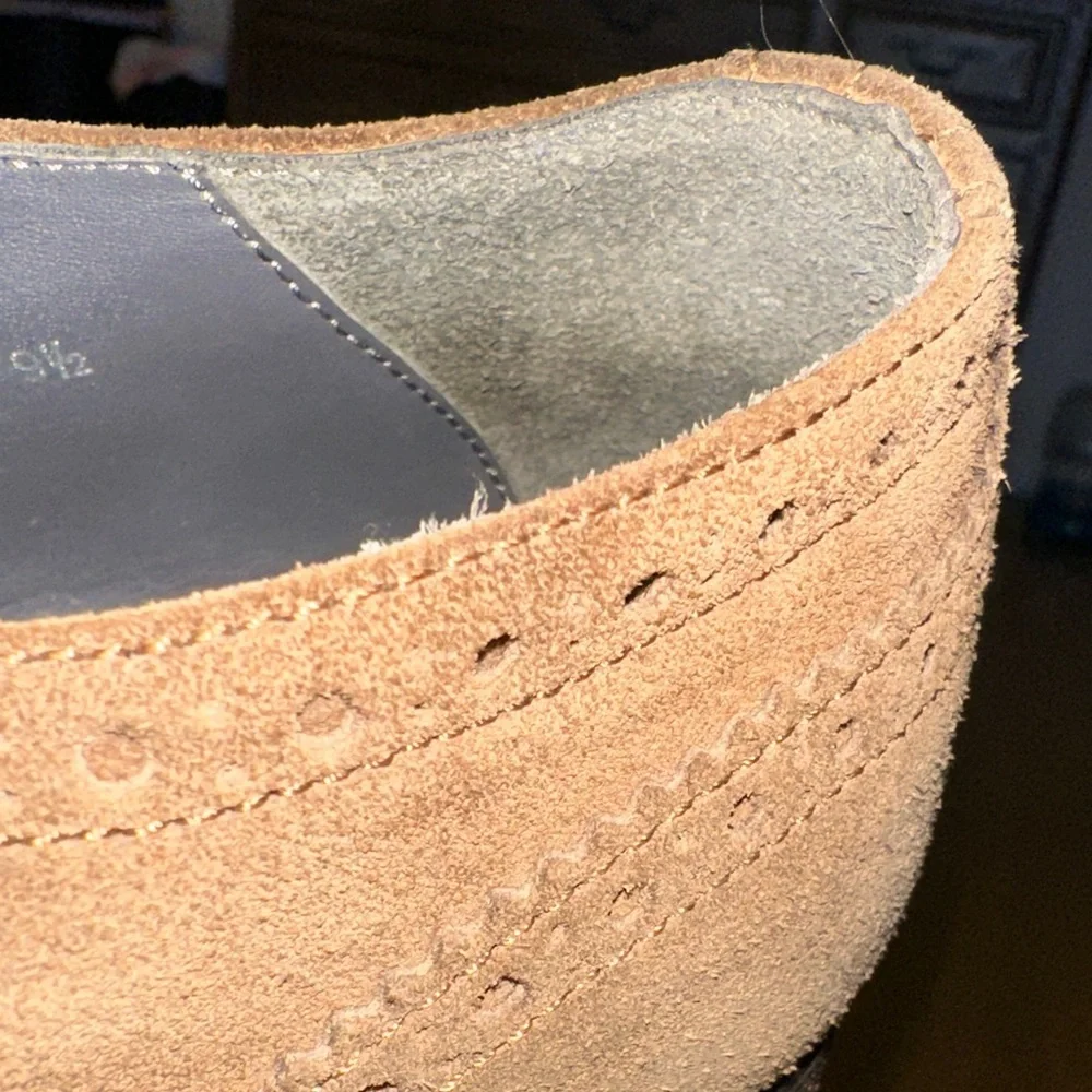 Oxfords, Mens Suede To Boot New York Brown 9.5  Luxury Leather casual hipster